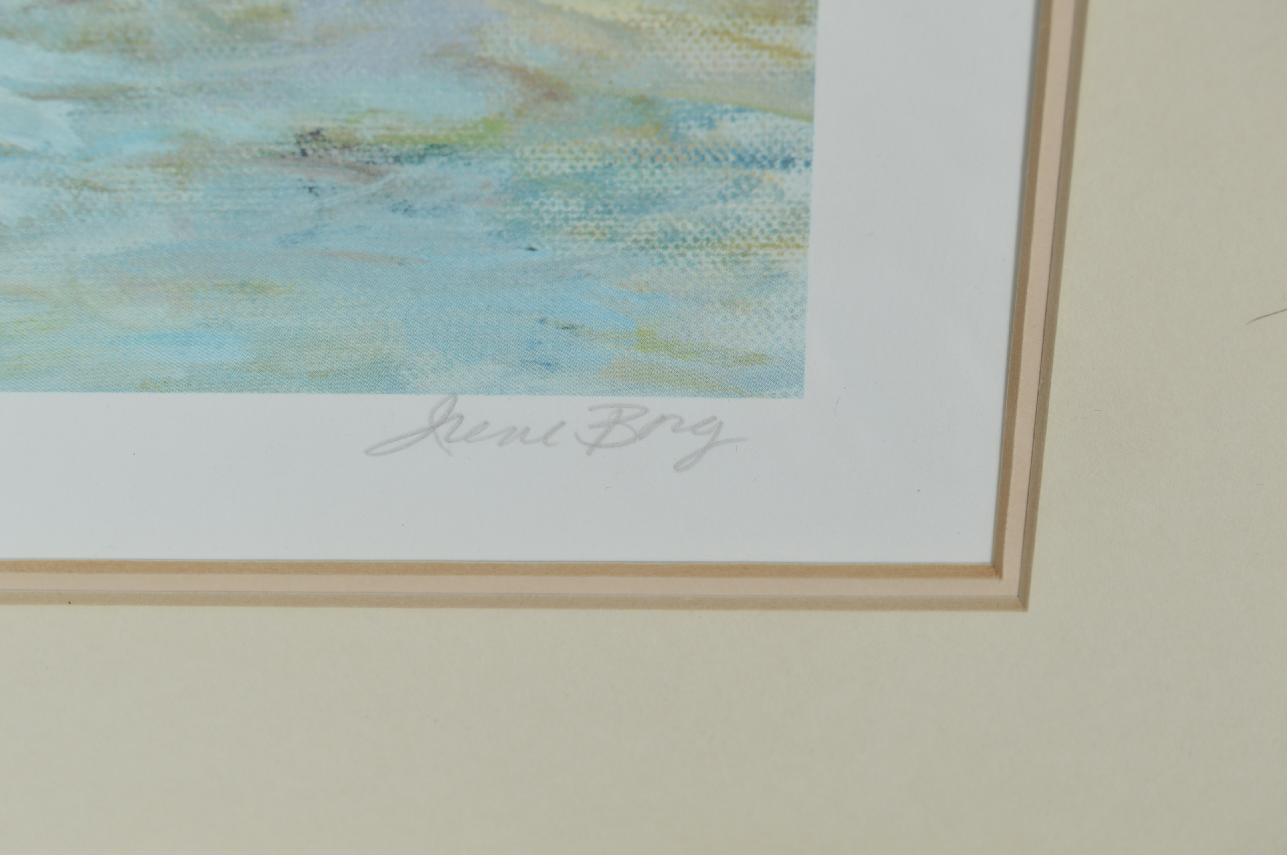 Framed and Signed Irene Borg Offset Lithographs