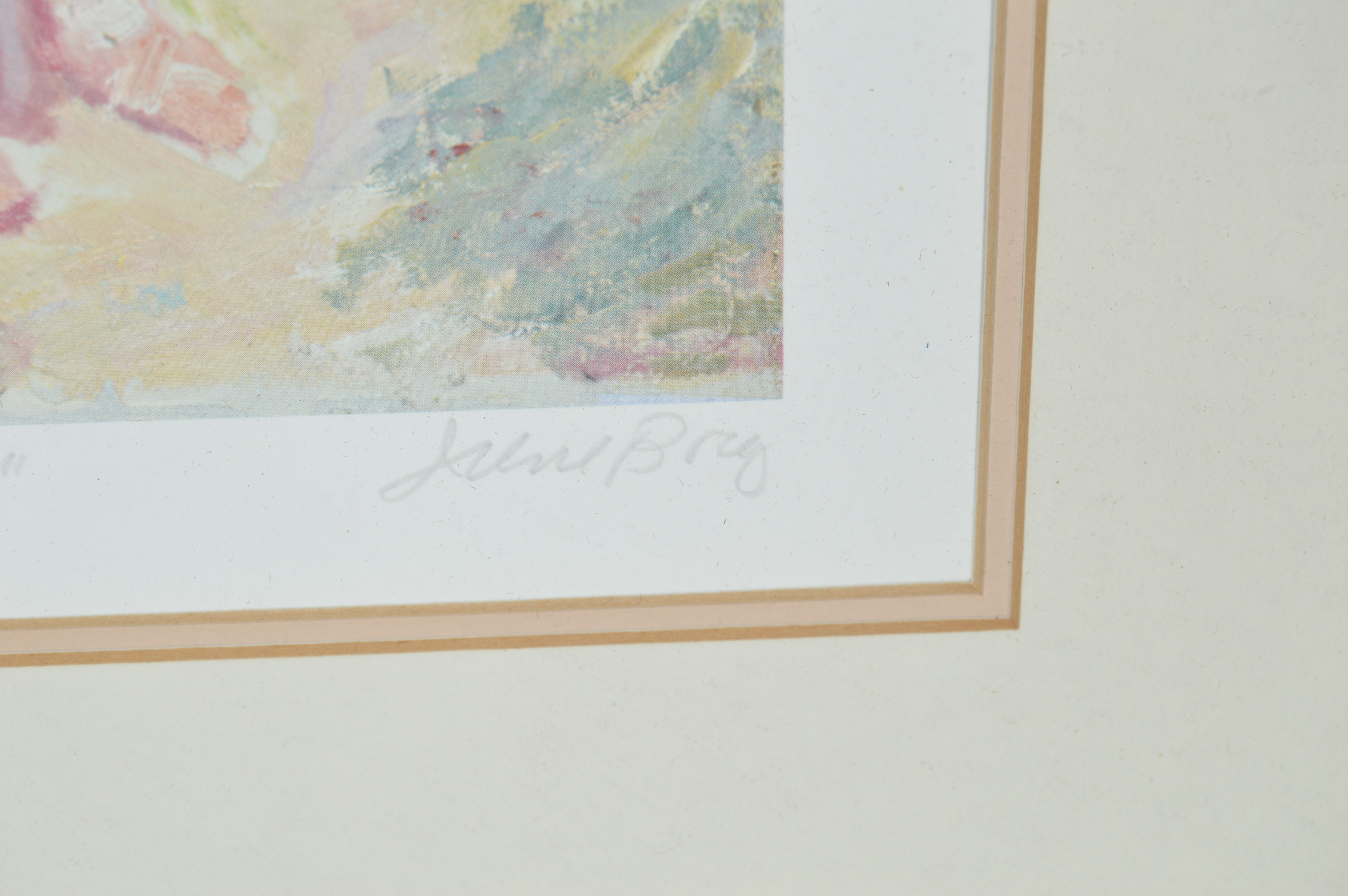 Framed and Signed Irene Borg Offset Lithographs