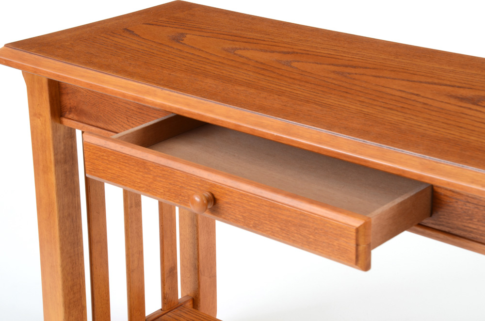 Mission Style Oak Console Table
