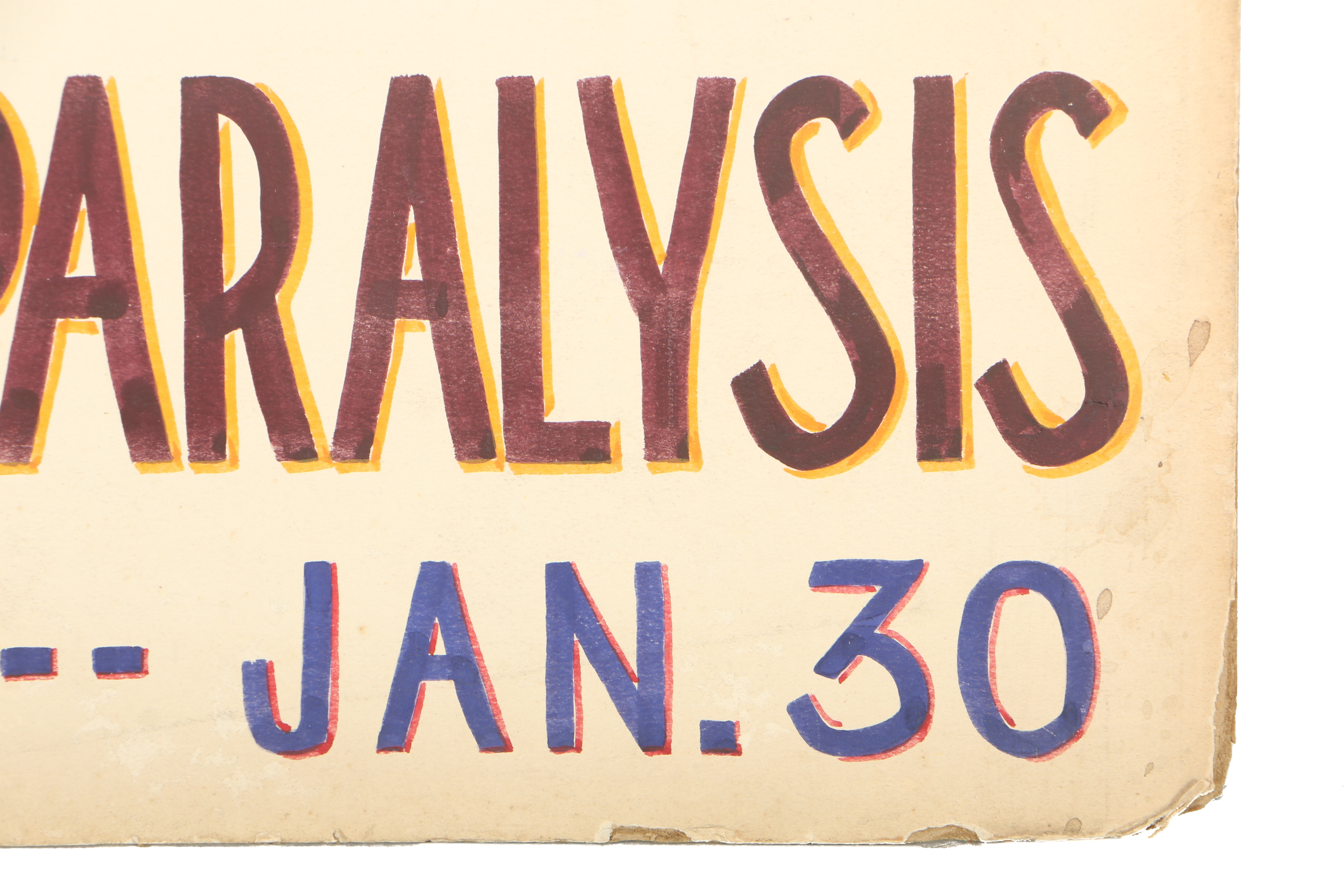 1930s Gouache on Board Paintings to Fight Infantile Paralysis