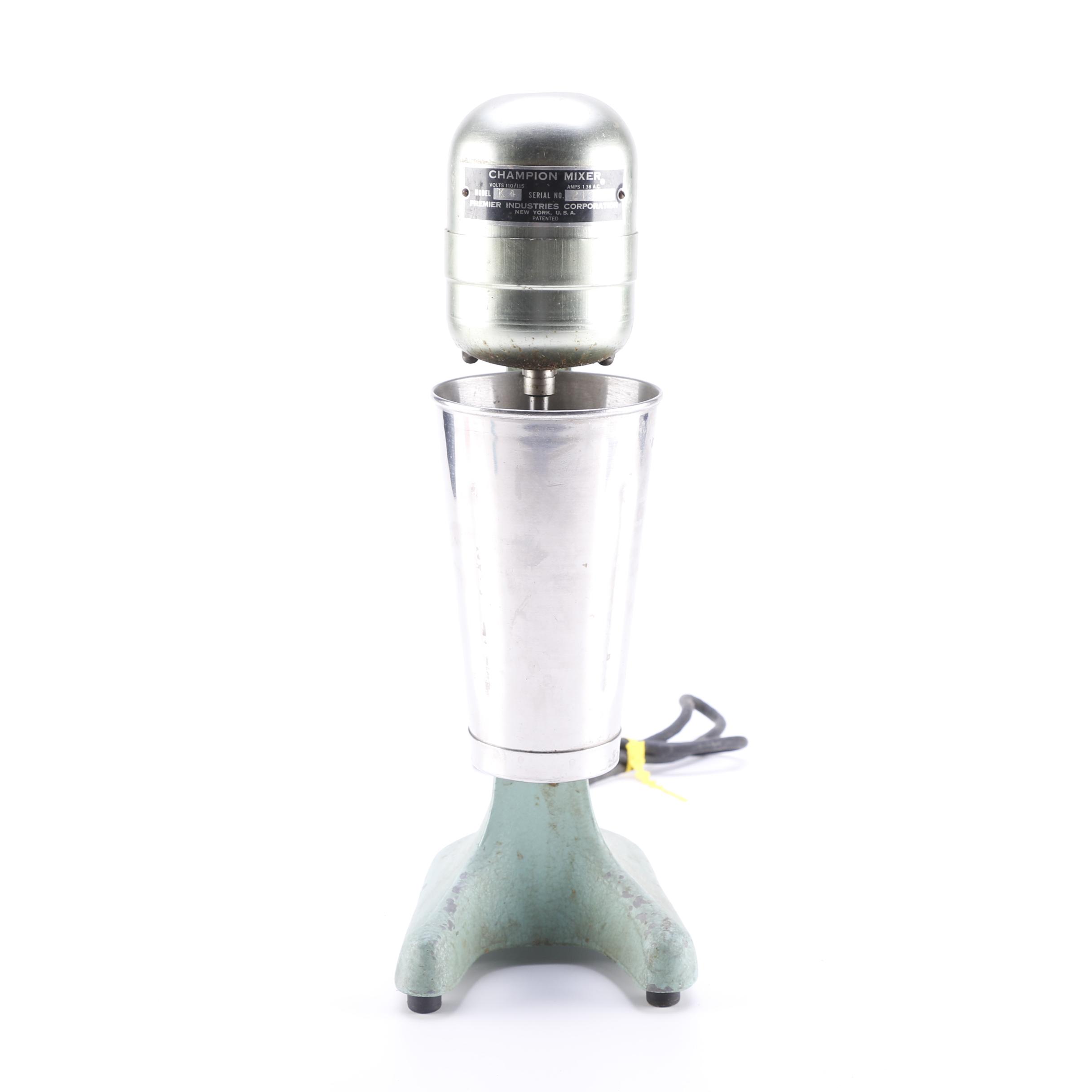 Green Vintage Champion Blender Mixer