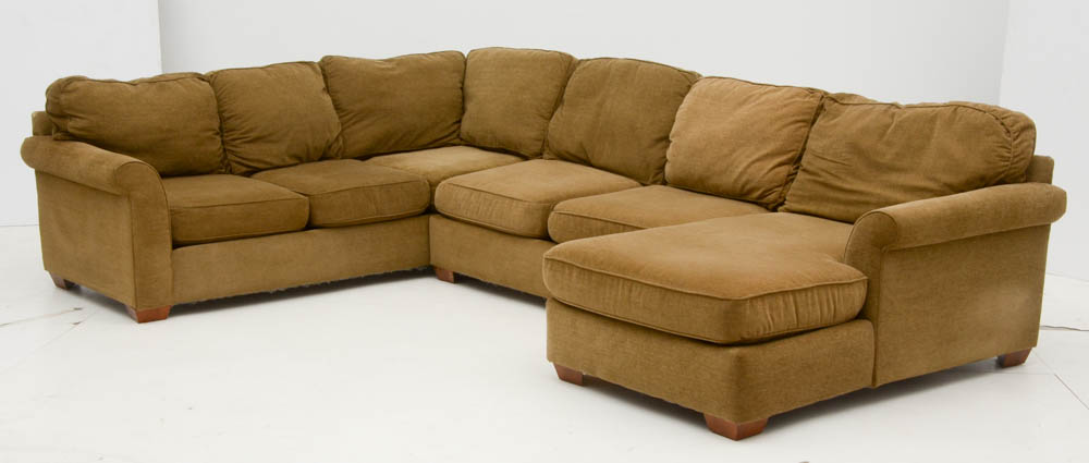 Haverty's Sage Green Sectional Seating Group