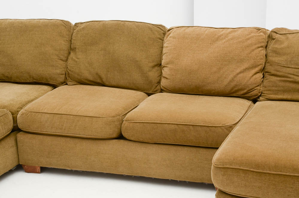 Haverty's Sage Green Sectional Seating Group