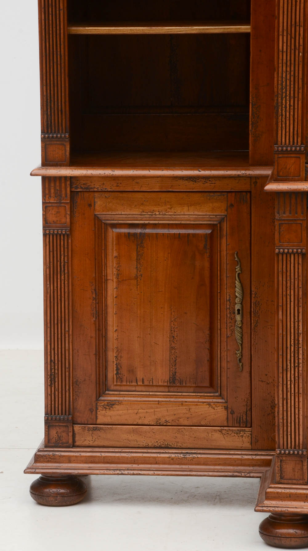 English Traditions Carved French Armoire / Entertainment Cabinet