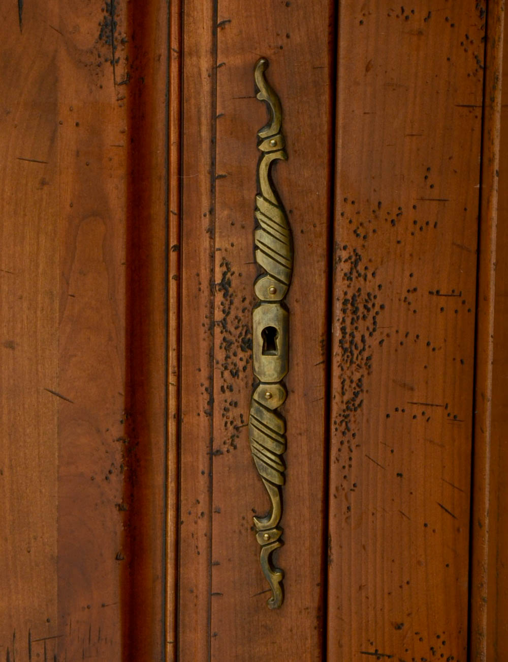 English Traditions Carved French Armoire / Entertainment Cabinet