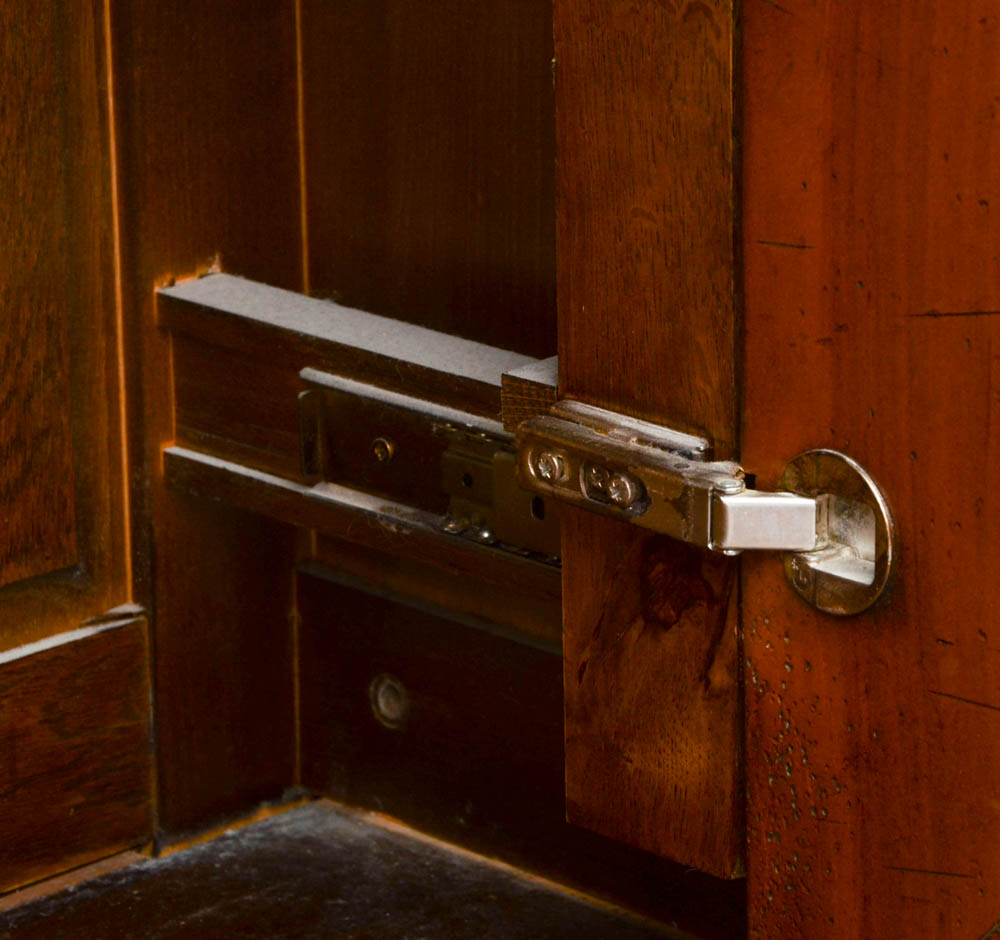 English Traditions Carved French Armoire / Entertainment Cabinet