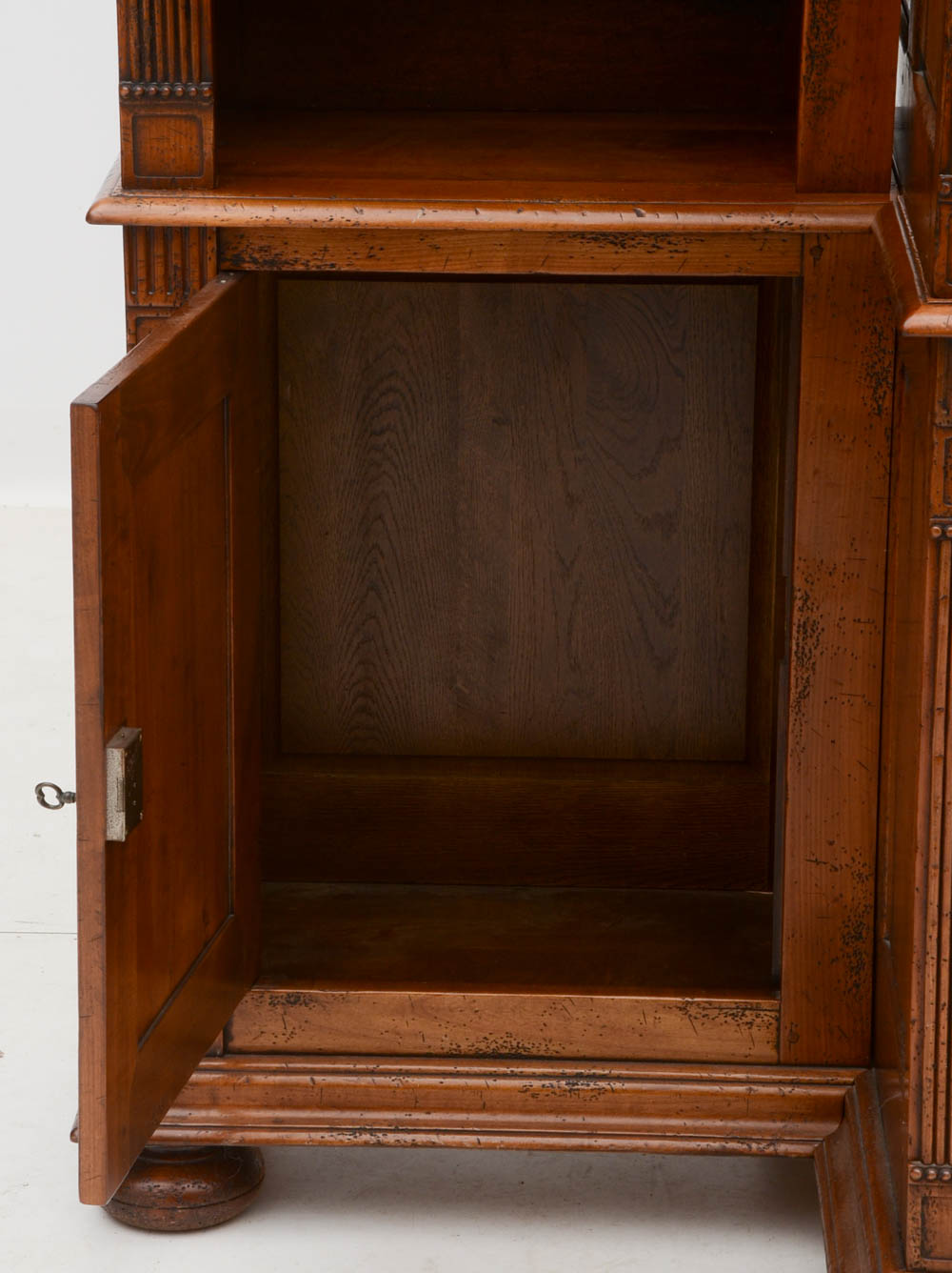 English Traditions Carved French Armoire / Entertainment Cabinet