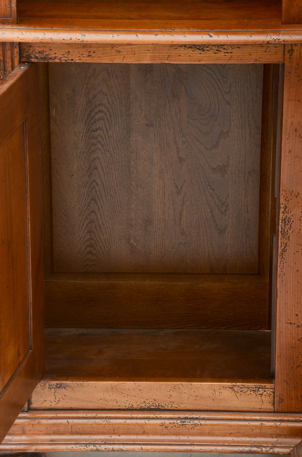 English Traditions Carved French Armoire / Entertainment Cabinet