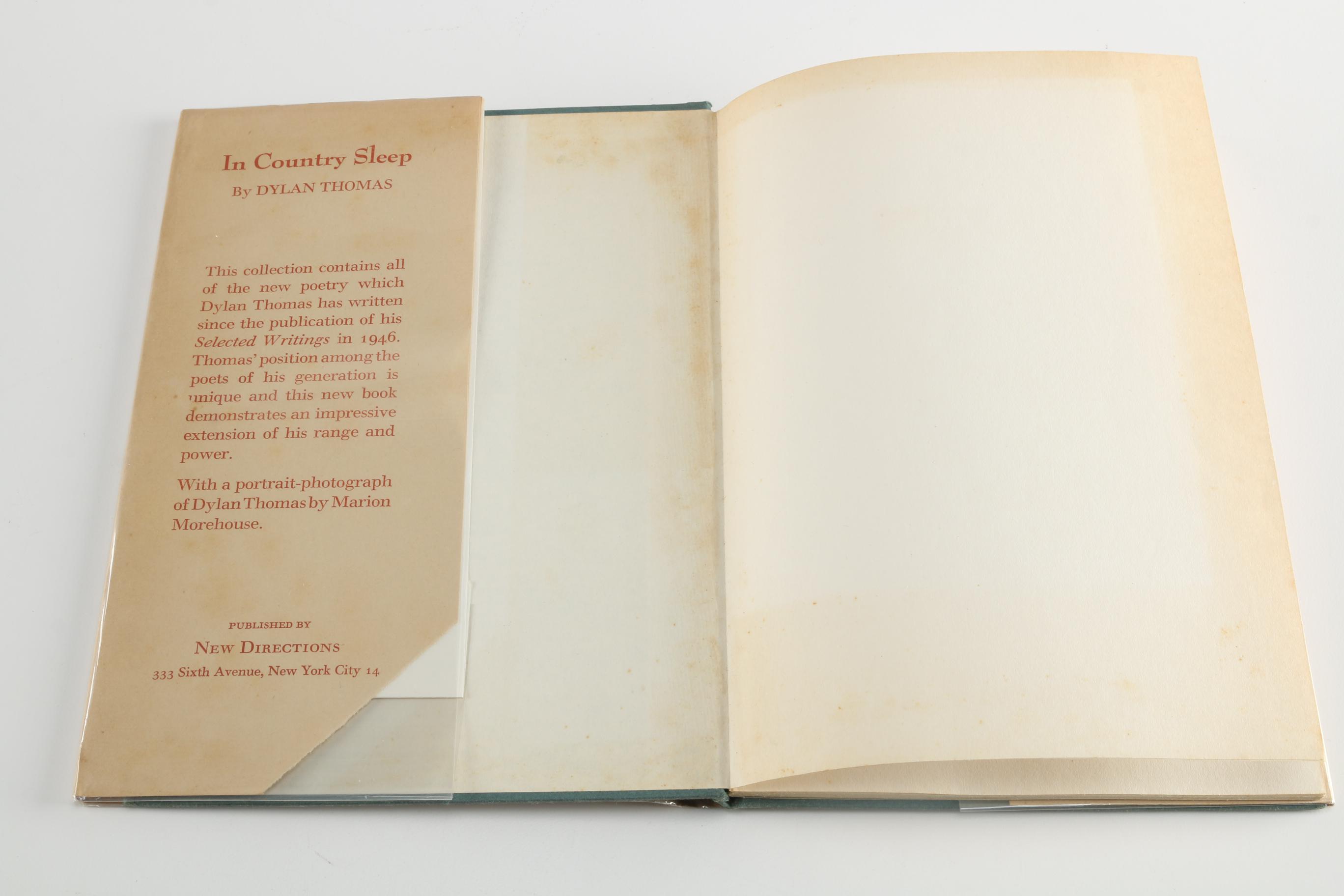 First Trade Edition of "In Country Sleep" by Dylan Thomas