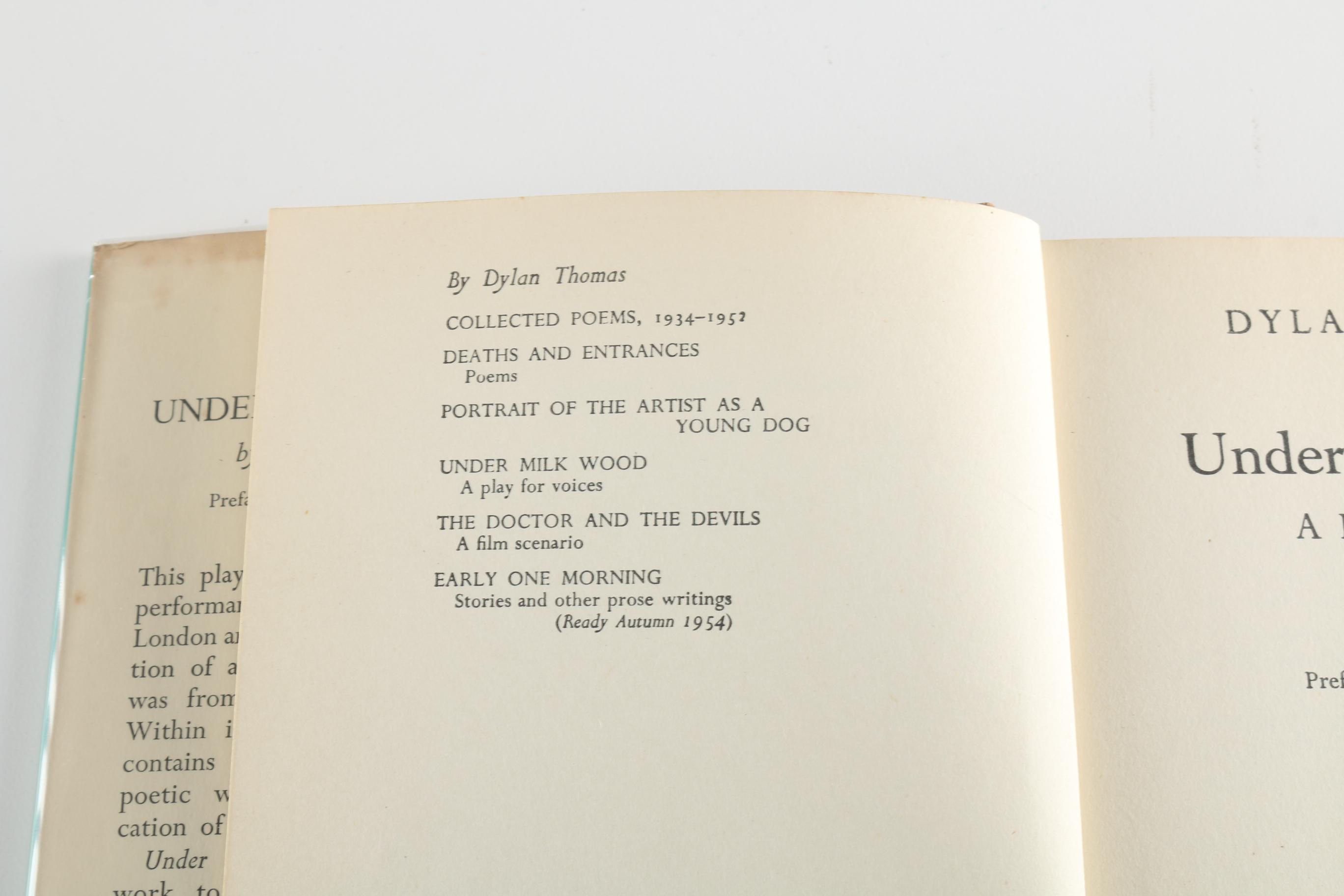 1954 First Edition Dylan Thomas "Under Milk Wood"