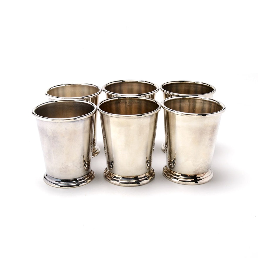 Sherdian Silver Plated Mint Julep Cup Set