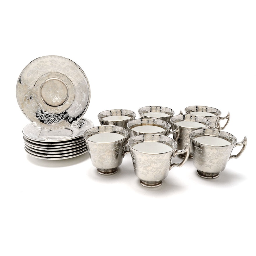 Wedgwood Lusterware Demitasse Cups and Saucers