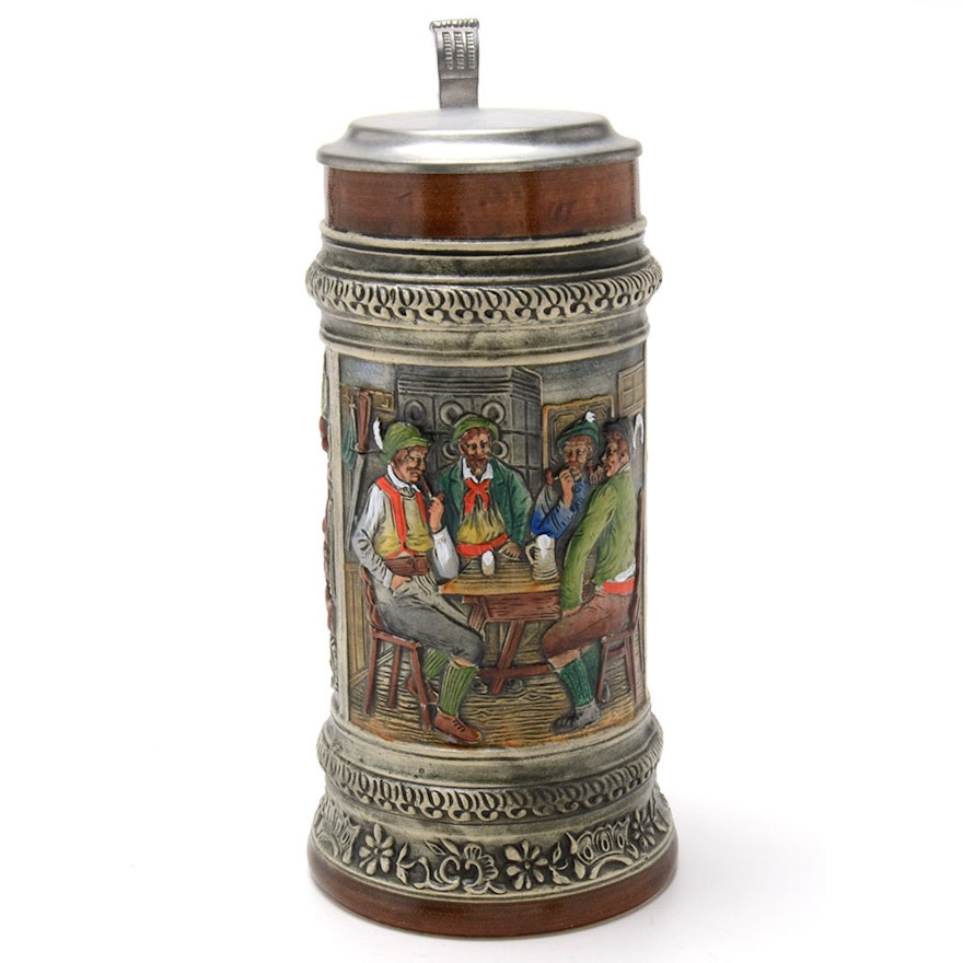 Stoneware German Beer Stein by Gerz