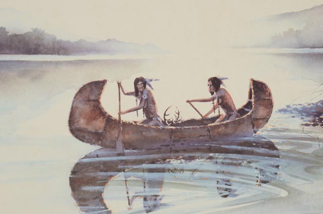 Tom Bluemlein Signed AP Offset Lithograph "Breaking Camp"