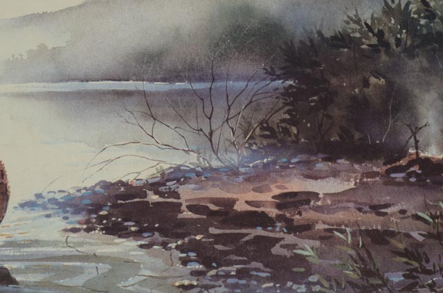 Tom Bluemlein Signed AP Offset Lithograph "Breaking Camp"