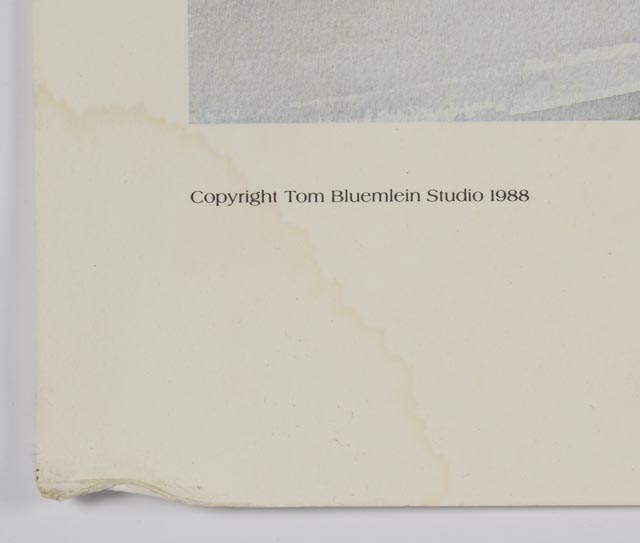 Tom Bluemlein Signed AP Offset Lithograph "Breaking Camp"