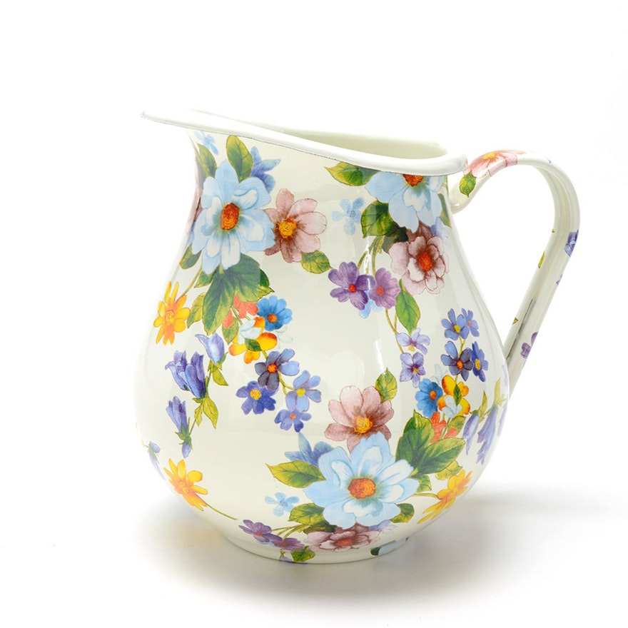 MacKenzie Childs "Flower Market" Enamel Pitcher