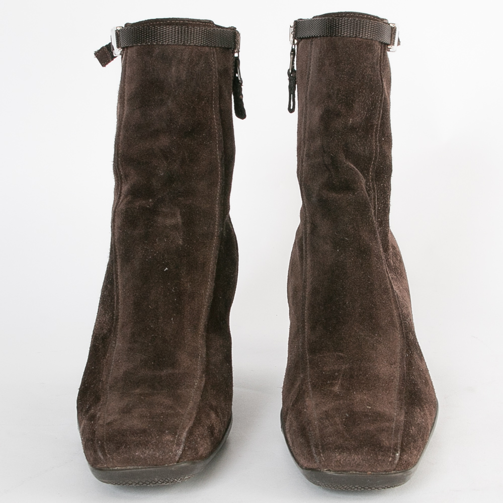 Prada Suede Ankle Boots