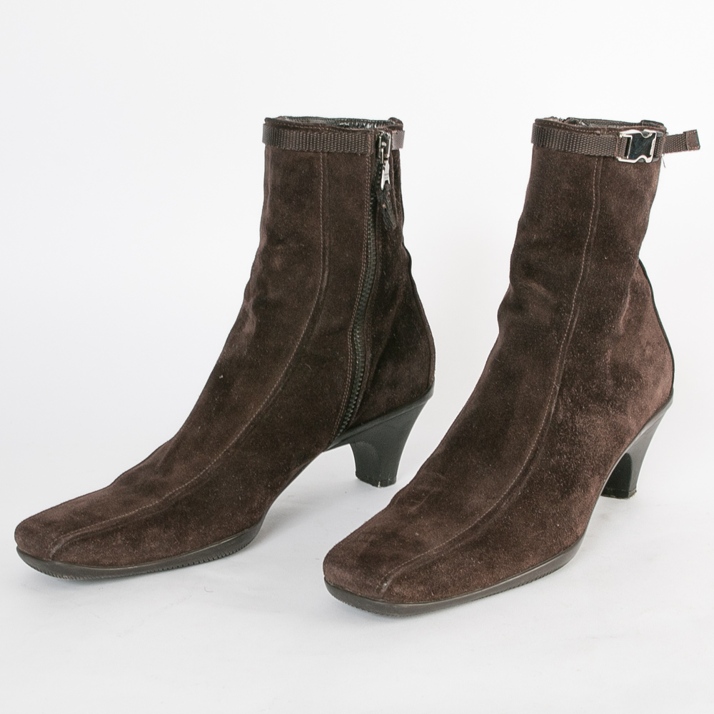Prada Suede Ankle Boots