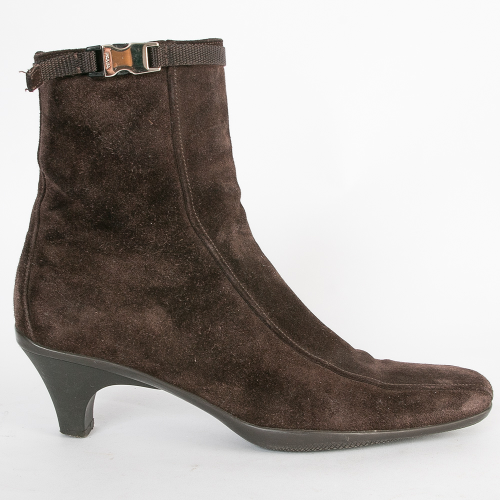 Prada Suede Ankle Boots