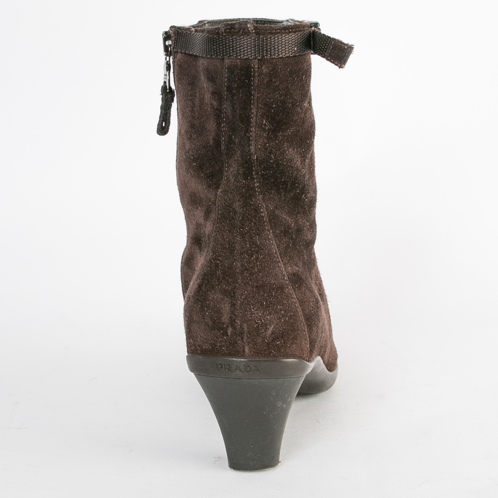 Prada Suede Ankle Boots