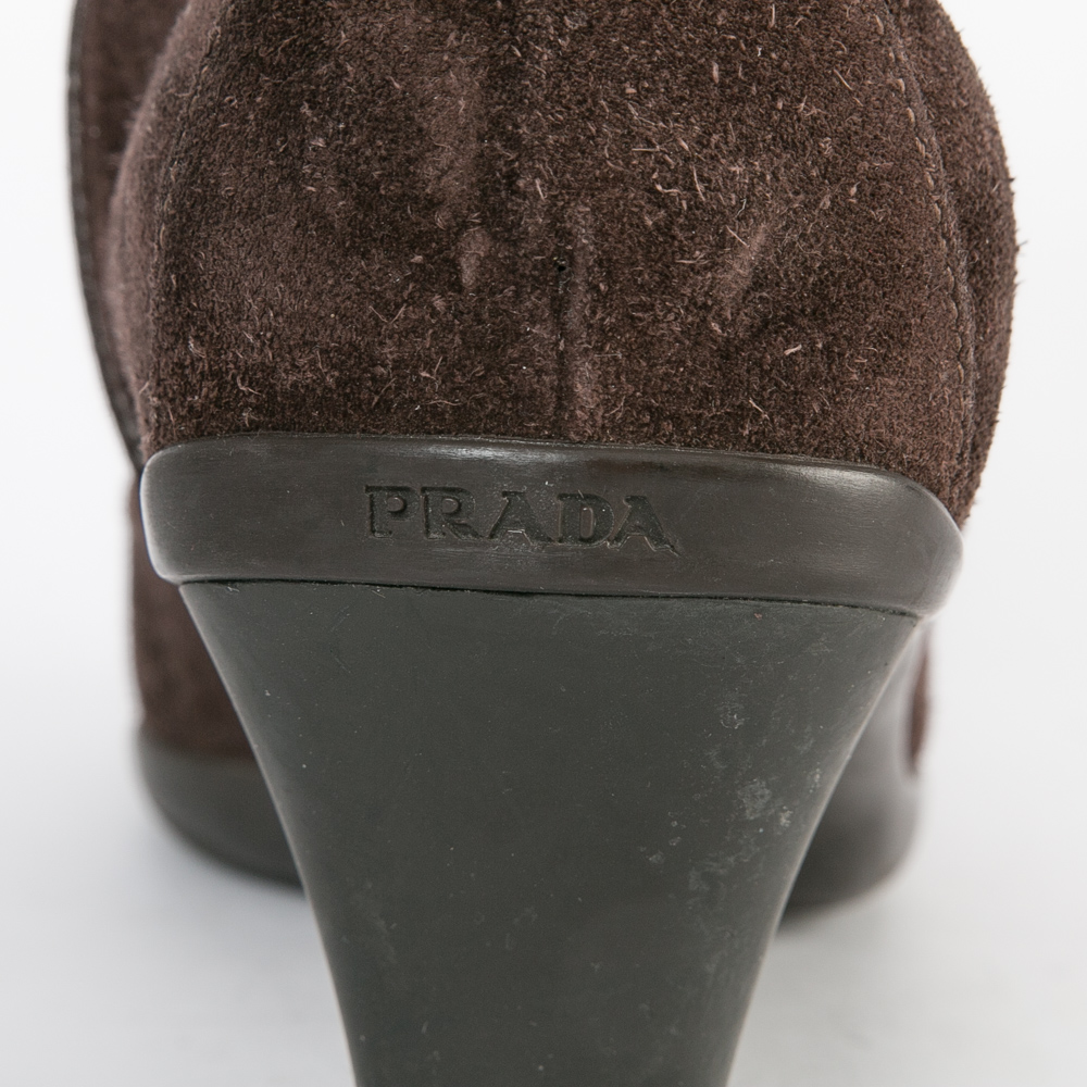 Prada Suede Ankle Boots
