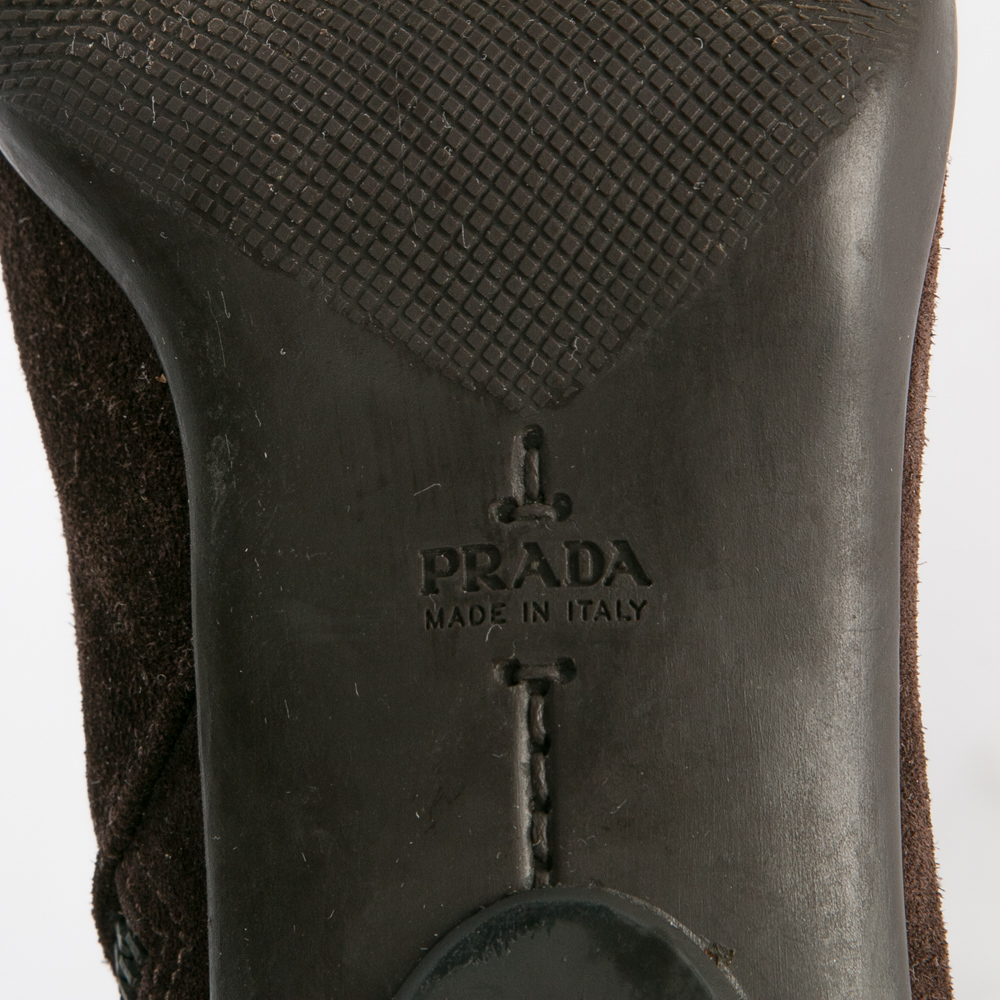 Prada Suede Ankle Boots