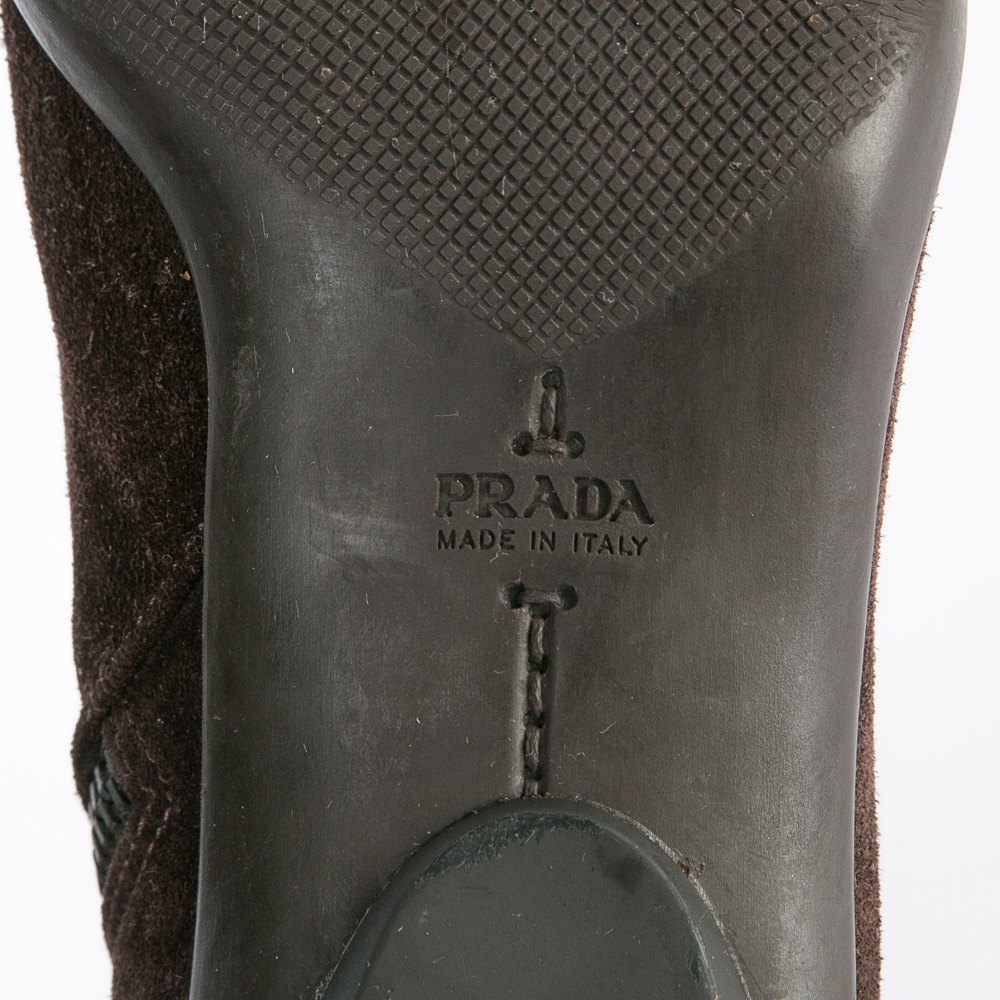 Prada Suede Ankle Boots