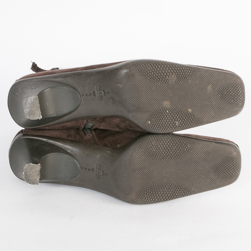 Prada Suede Ankle Boots