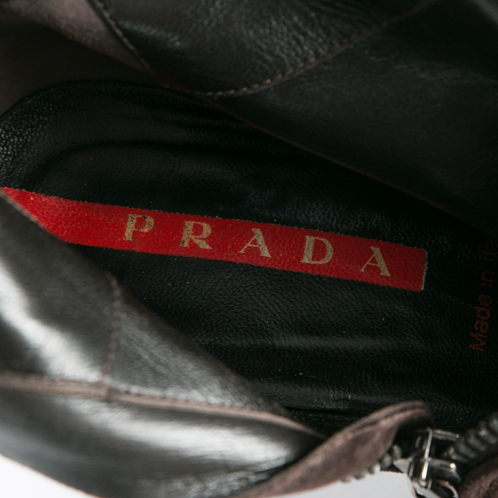 Prada Suede Ankle Boots