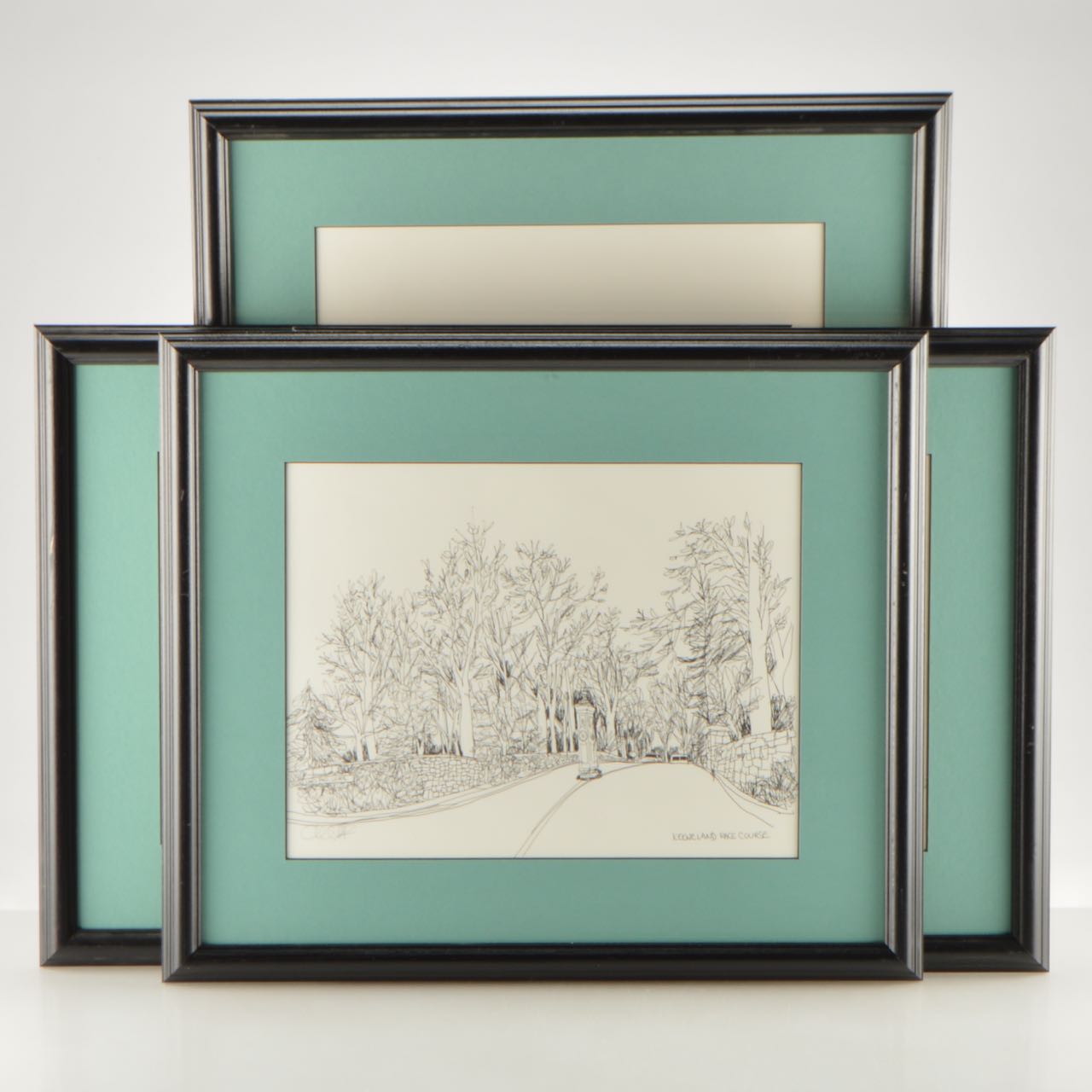 Original Pen and Ink Drawings of Lexington, Kentucky Equine Landmarks