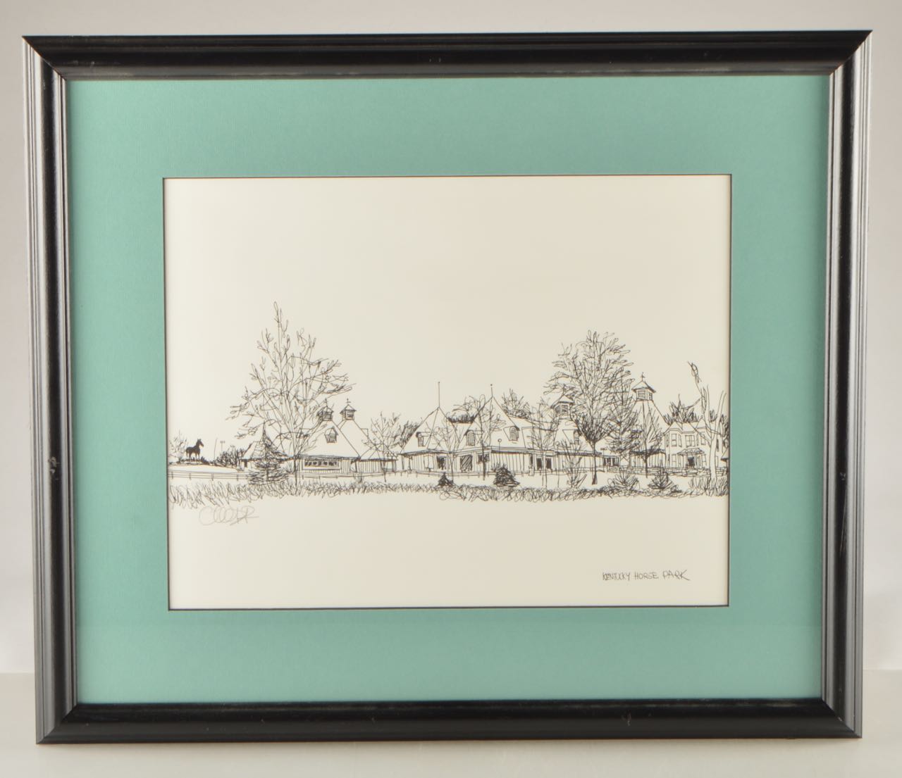 Original Pen and Ink Drawings of Lexington, Kentucky Equine Landmarks