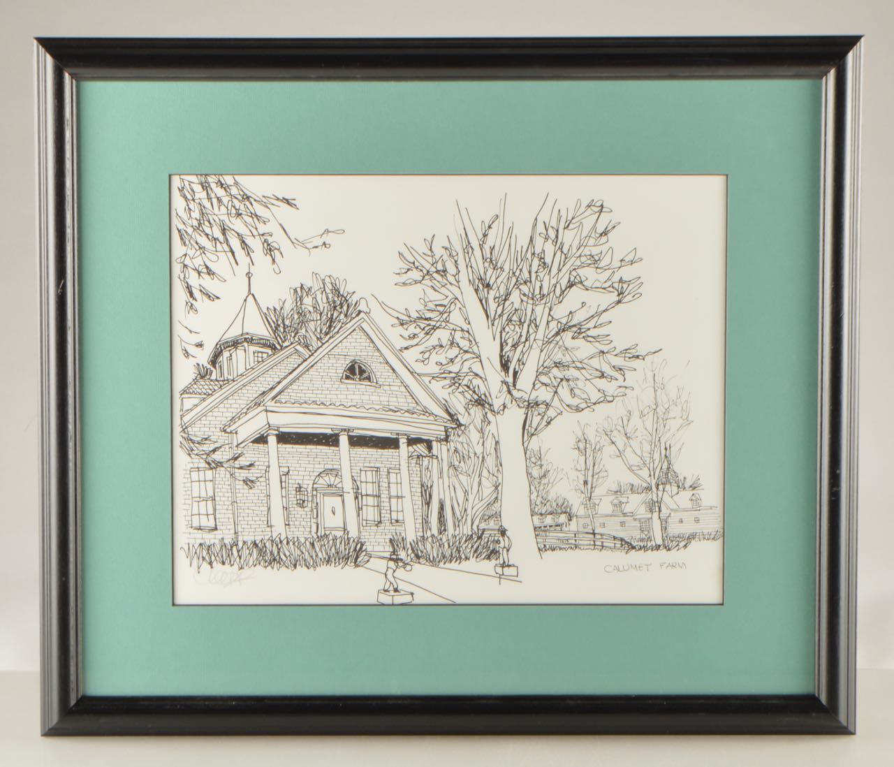 Original Pen and Ink Drawings of Lexington, Kentucky Equine Landmarks