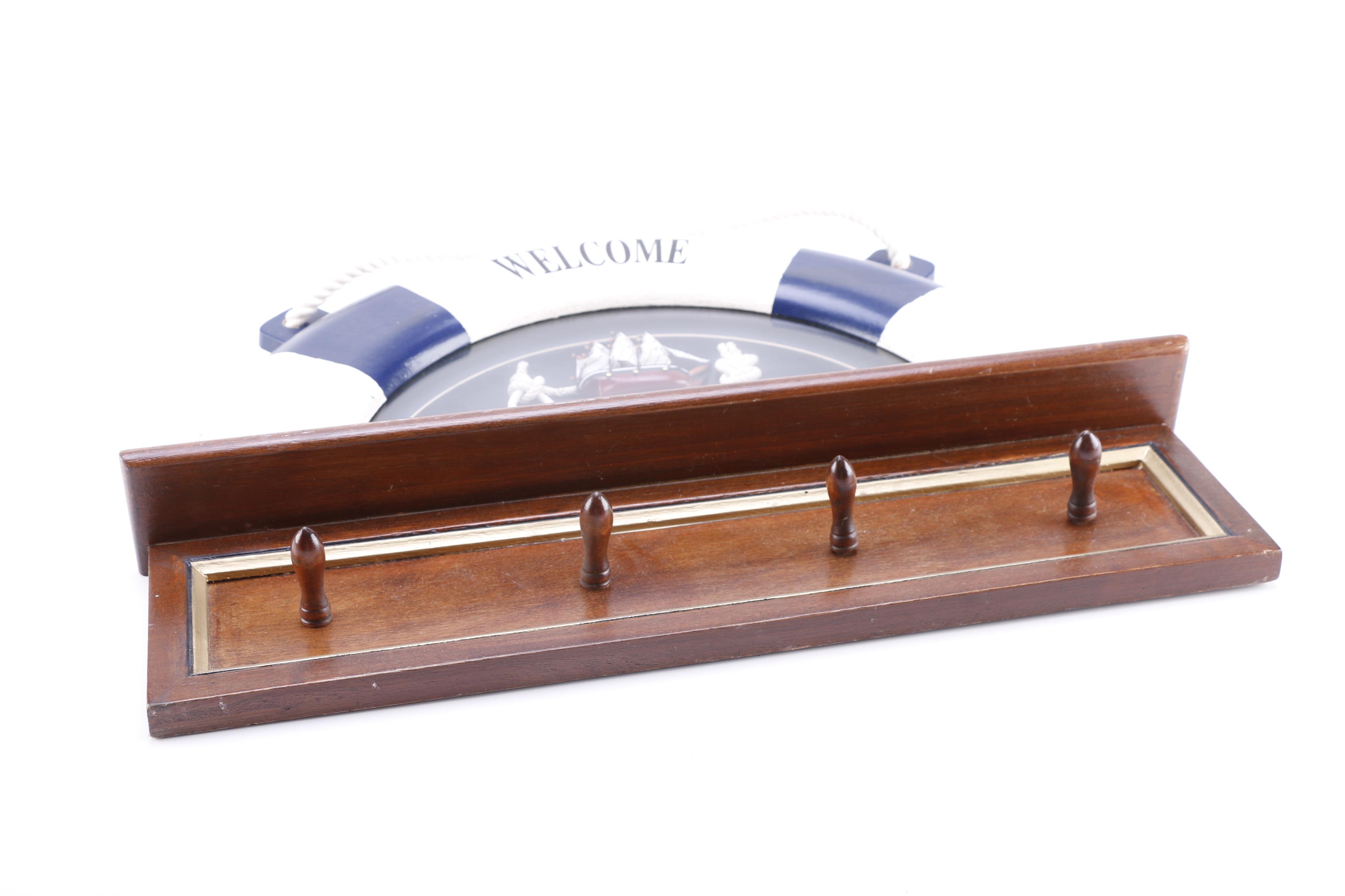 Contemporary Nautical Themed Coat Rack