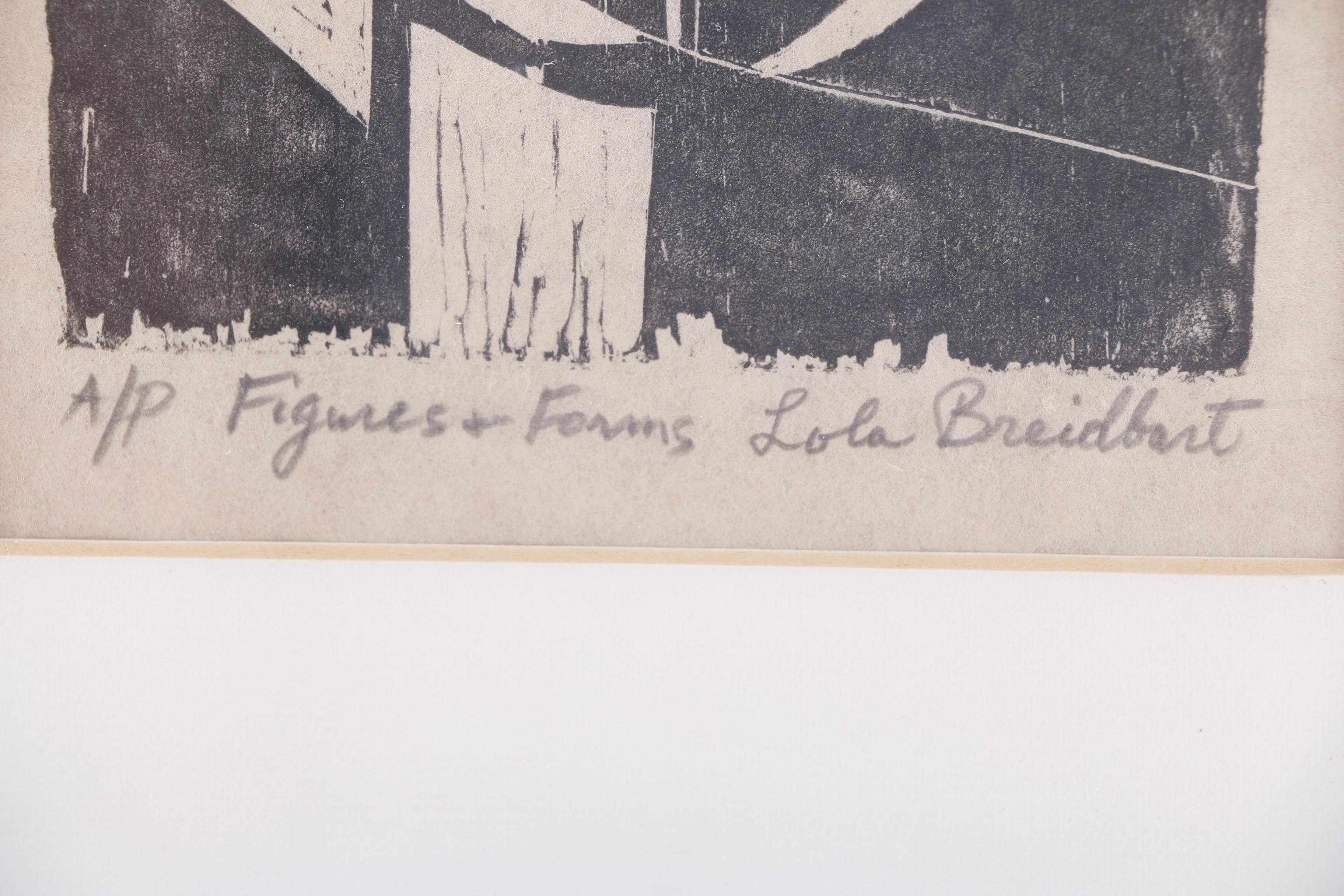 Lola Breidbart Woodcut "Figures & Forms"