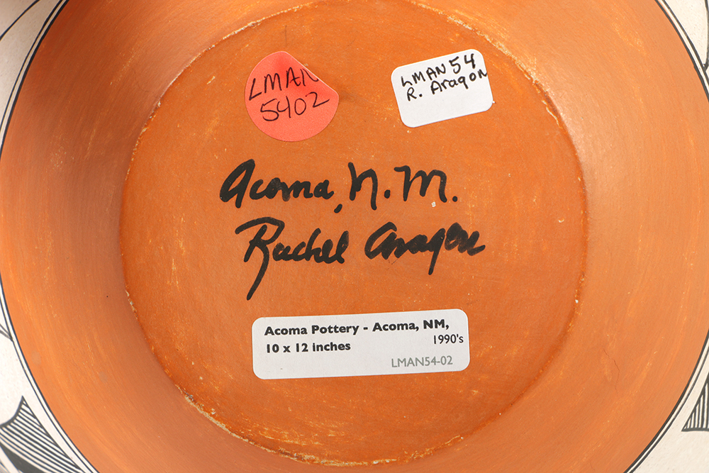 Rachel Aragon Hand Coiled Acoma Olla Pot