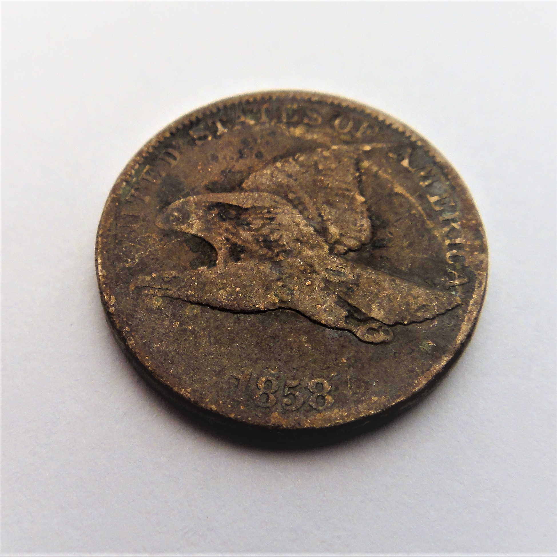 1857 & 1858 Flying Eagle Coins, 1869 & 1870 Three Cent Pieces