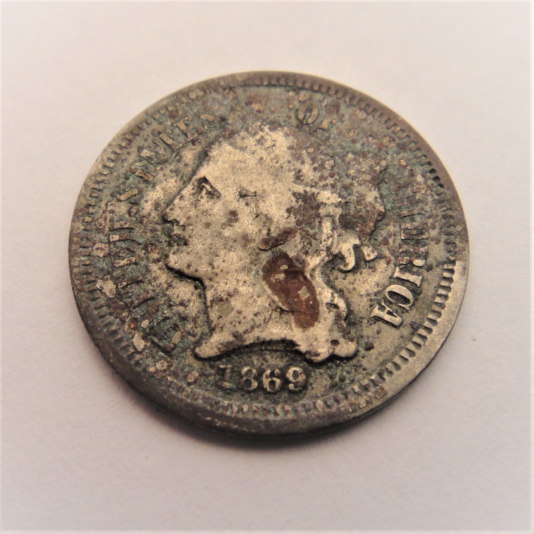 1857 & 1858 Flying Eagle Coins, 1869 & 1870 Three Cent Pieces