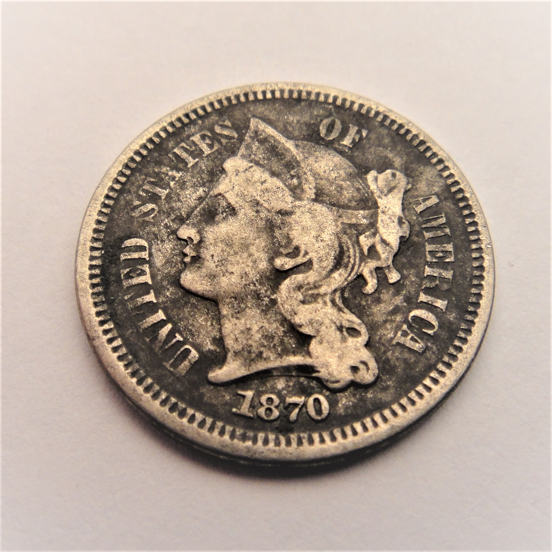 1857 & 1858 Flying Eagle Coins, 1869 & 1870 Three Cent Pieces