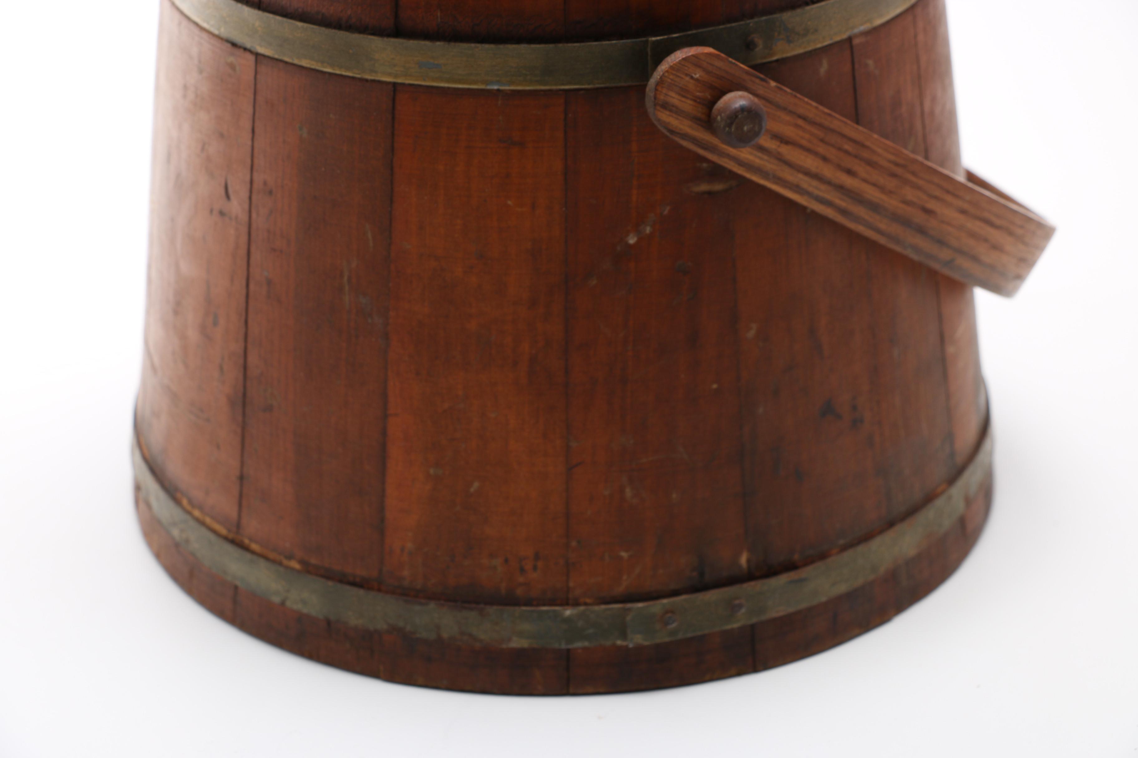 Vintage Firkin Shoe Shine Prop Bucket