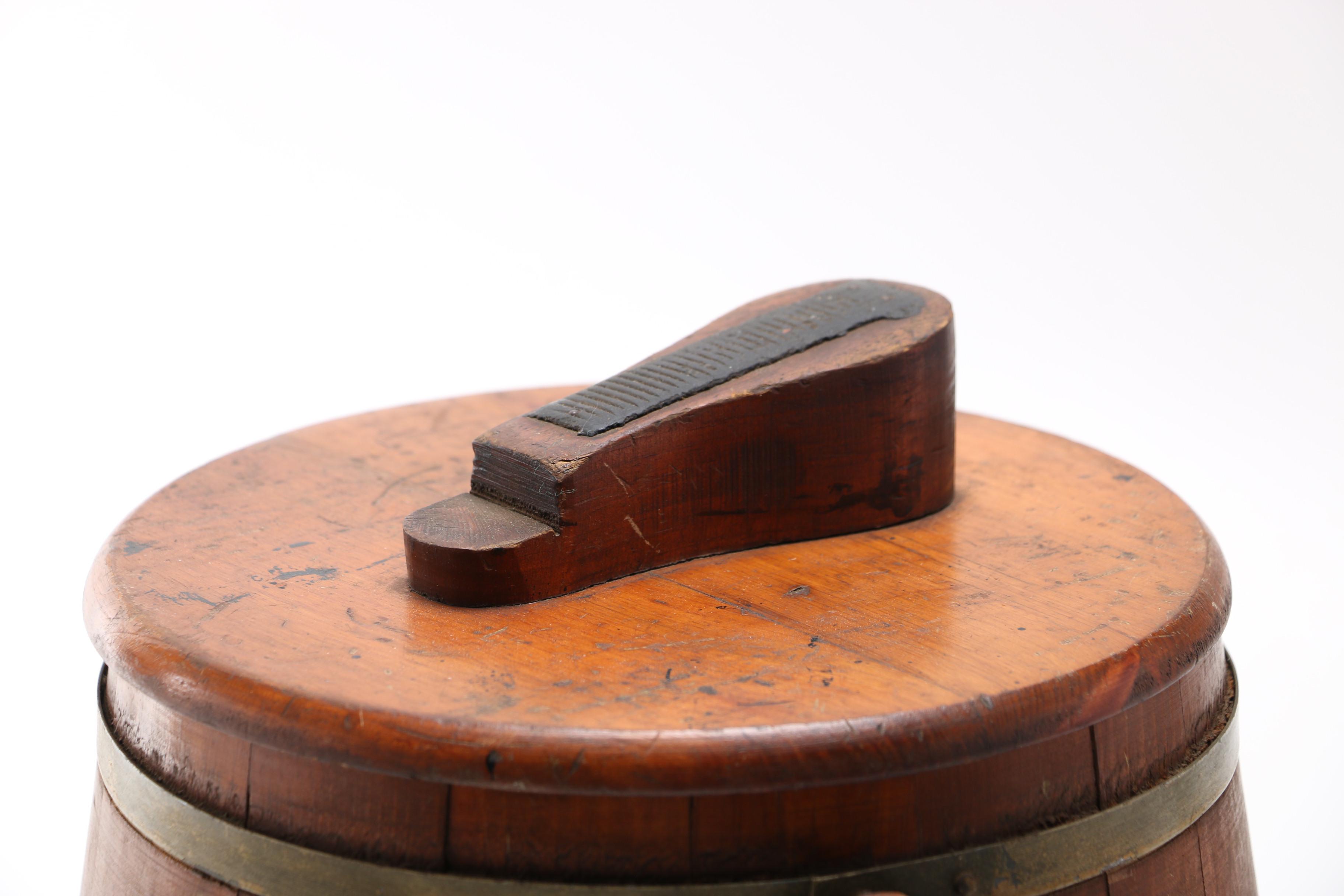 Vintage Firkin Shoe Shine Prop Bucket