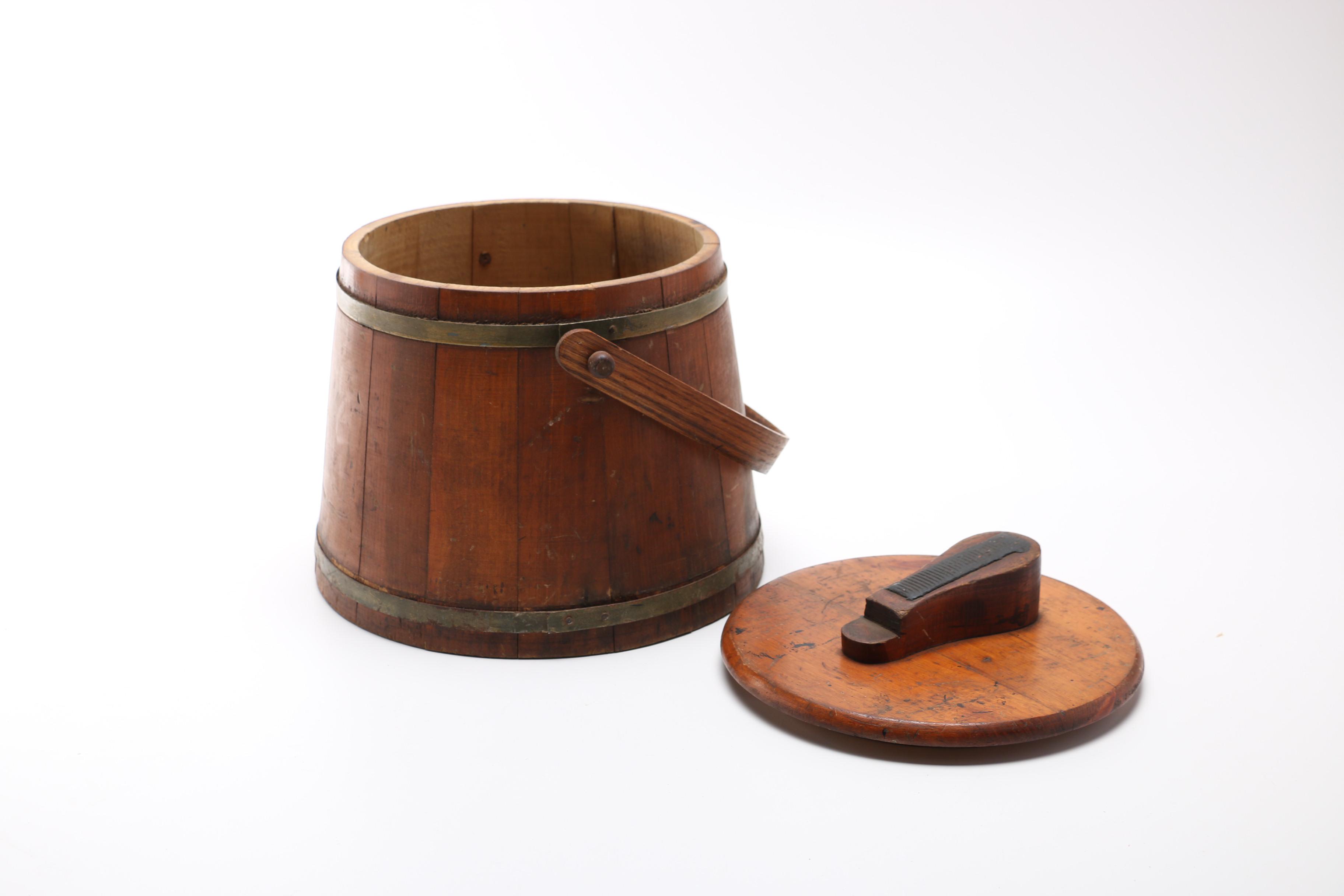 Vintage Firkin Shoe Shine Prop Bucket