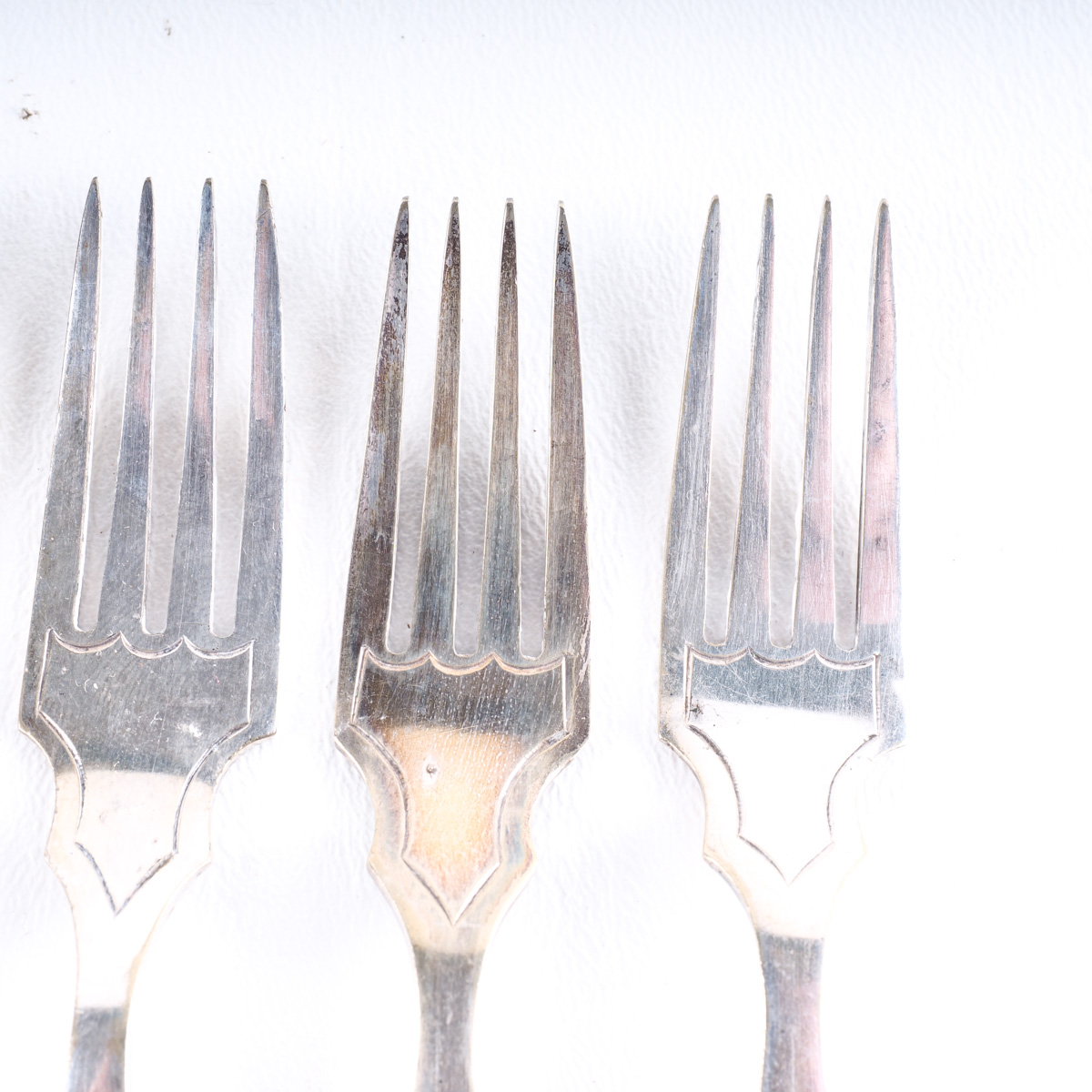 Vintage Silver Plate and Mother of Pearl Fruit Forks