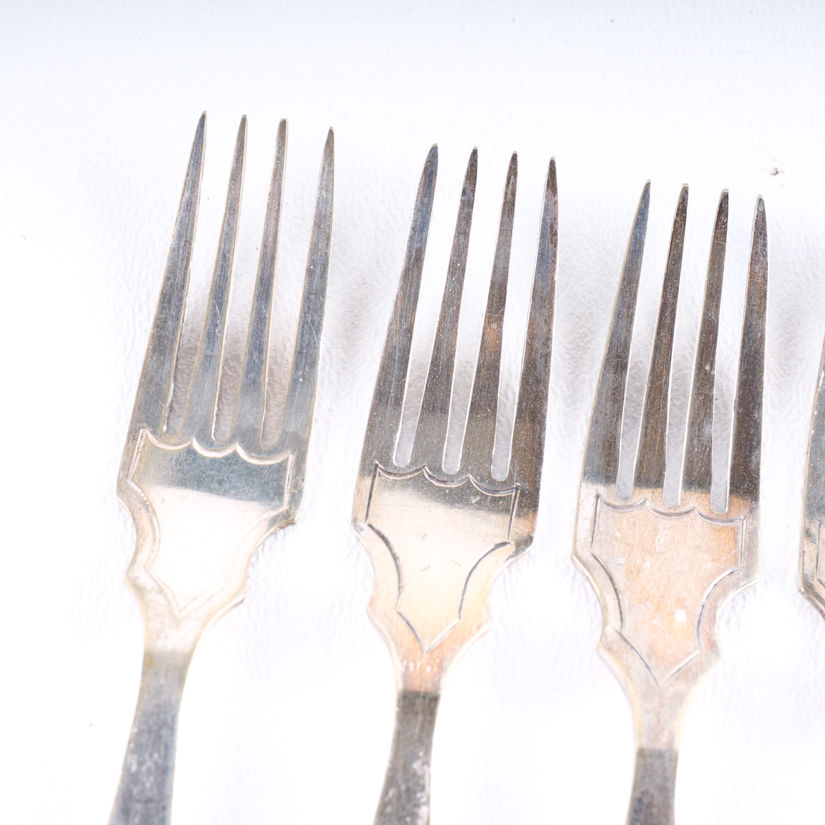 Vintage Silver Plate and Mother of Pearl Fruit Forks