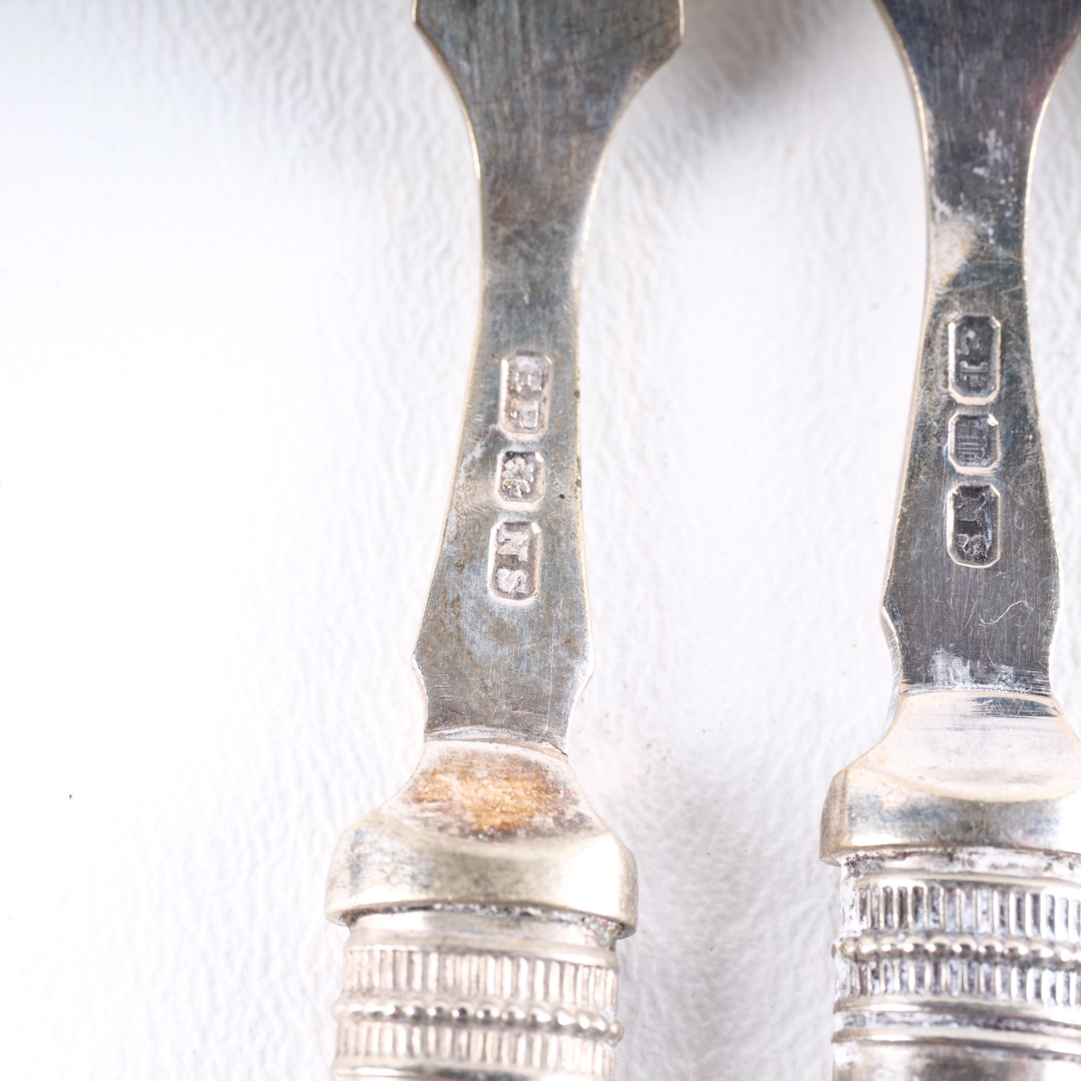 Vintage Silver Plate and Mother of Pearl Fruit Forks