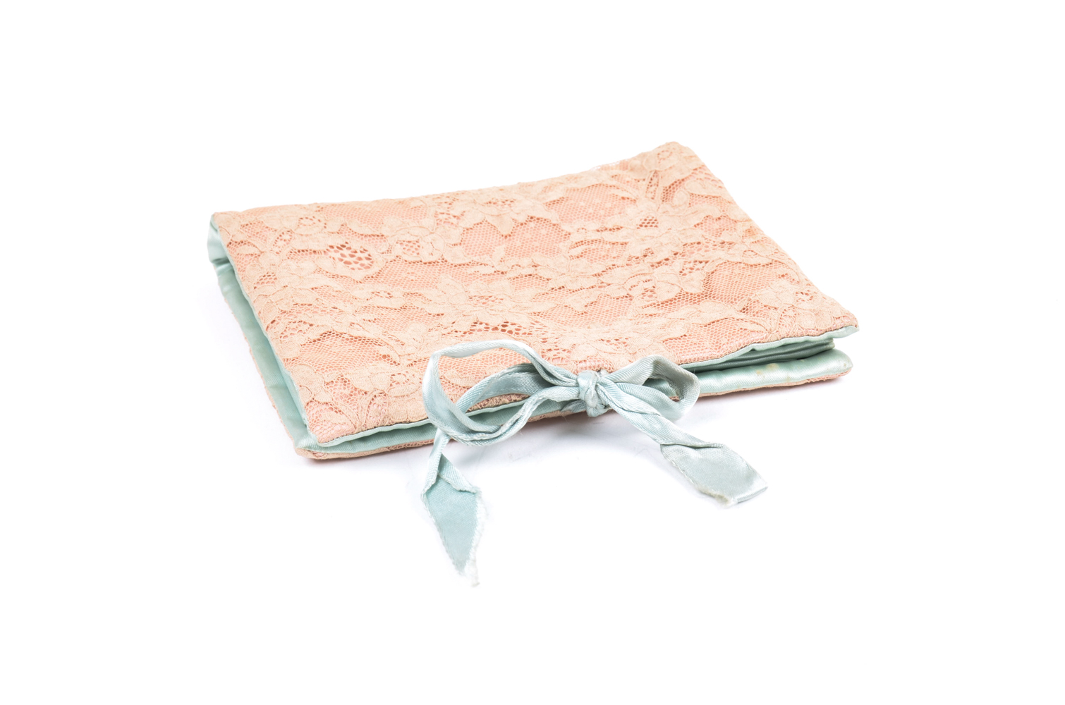 Vintage Satin and Lace Lingerie Case