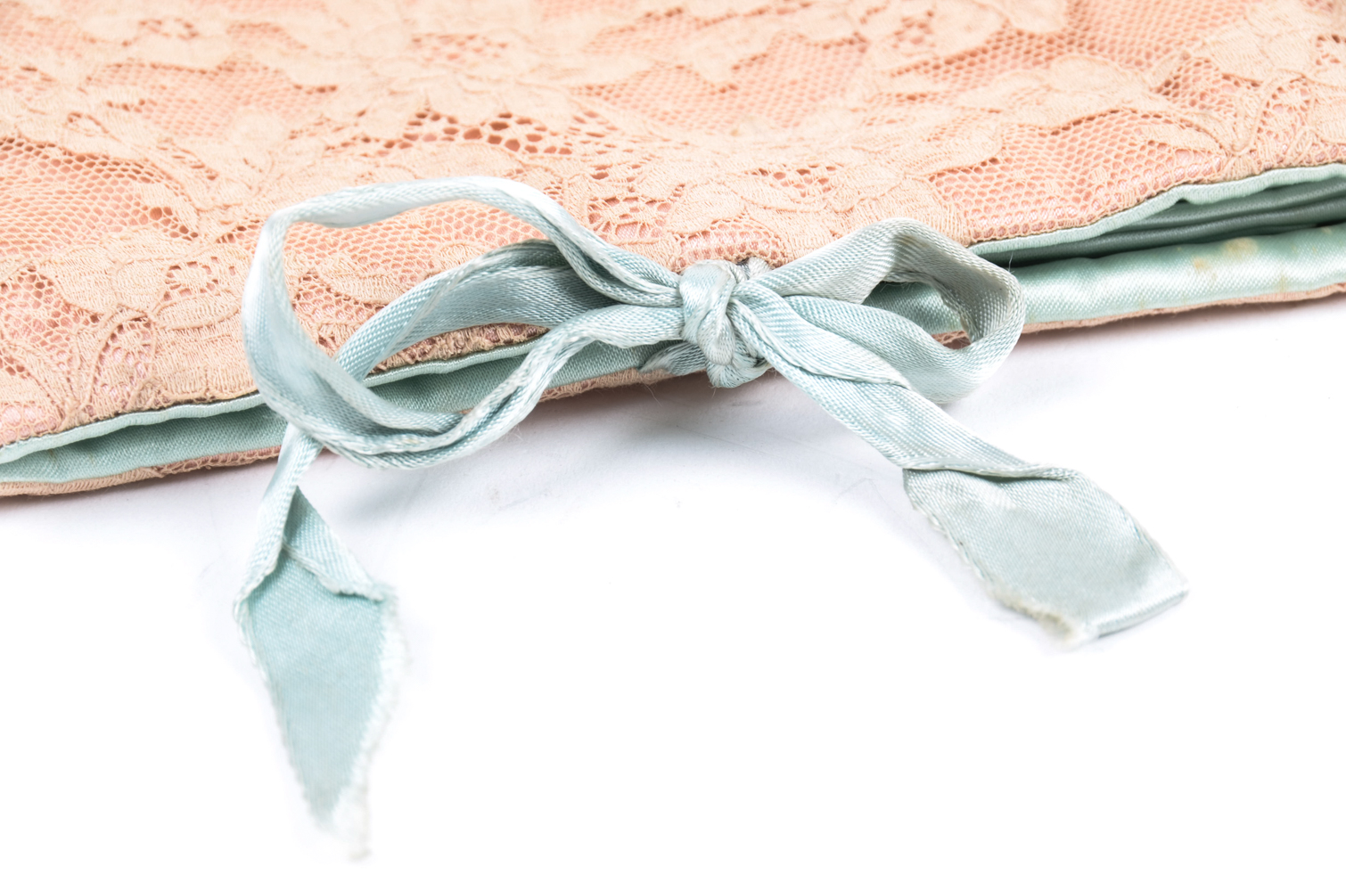 Vintage Satin and Lace Lingerie Case