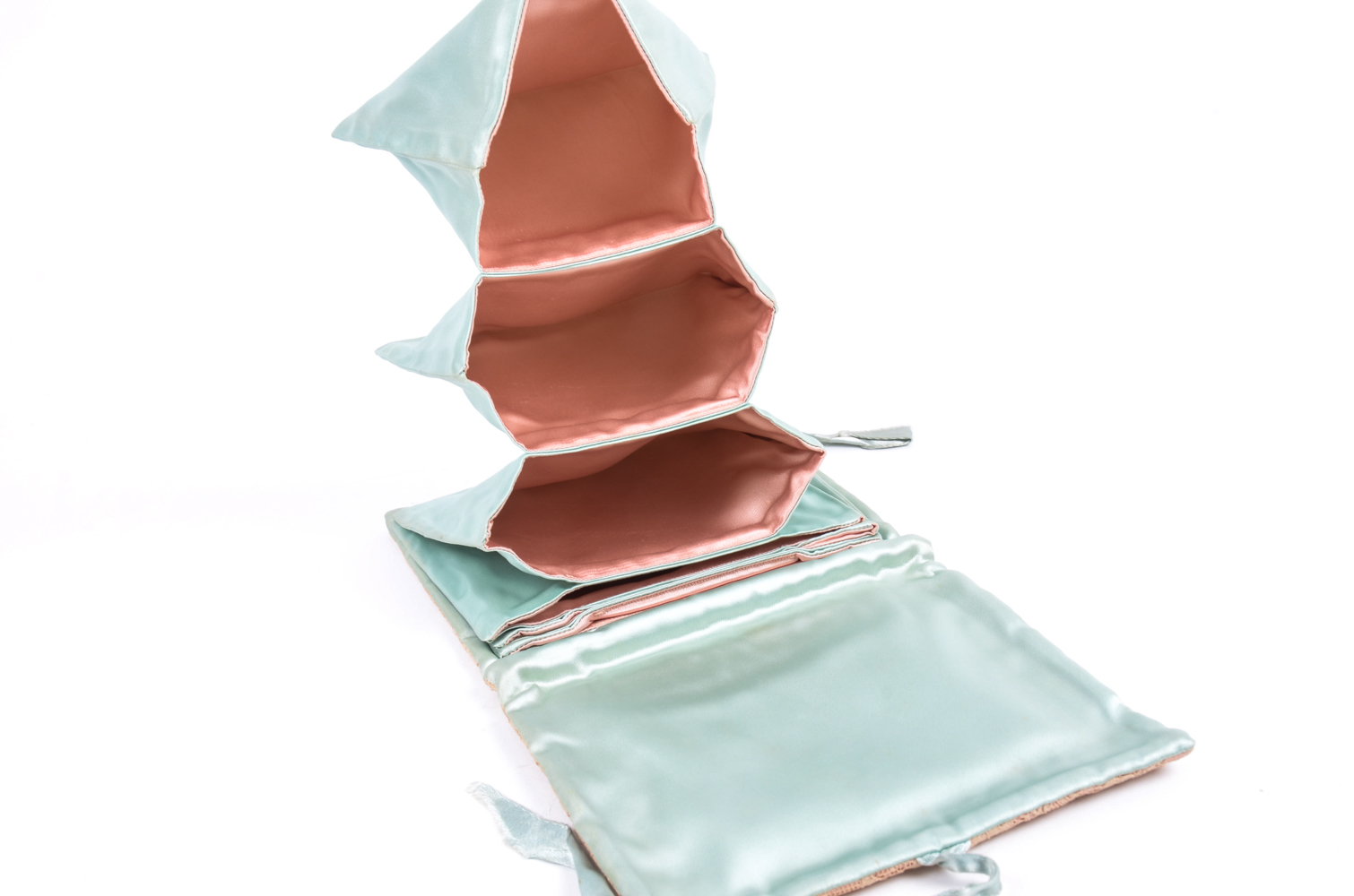 Vintage Satin and Lace Lingerie Case