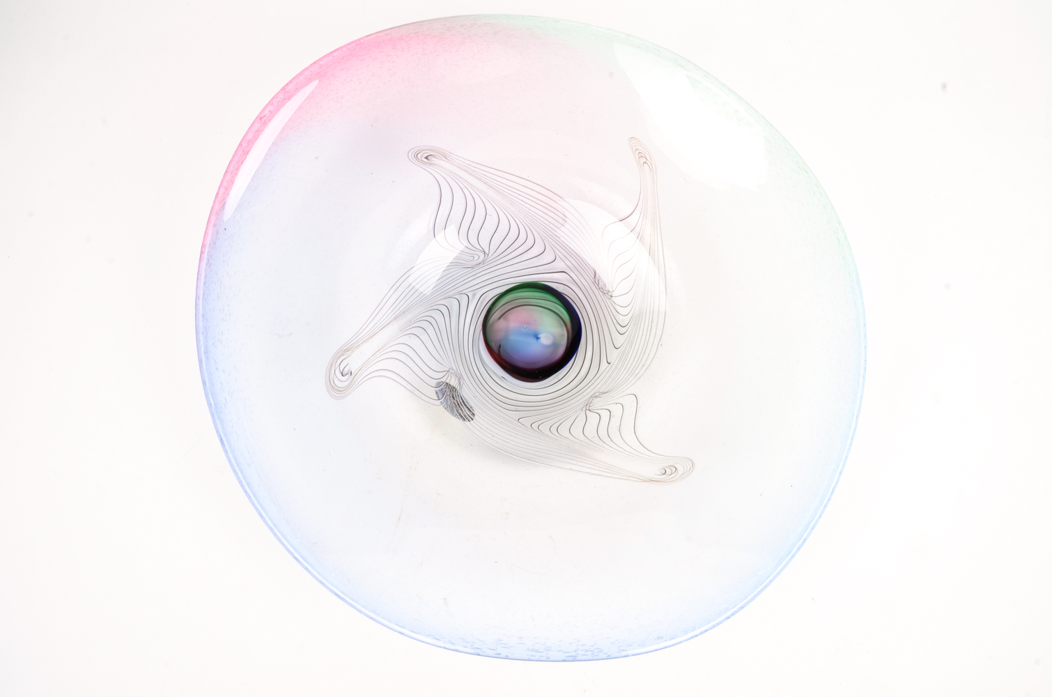 Pair of Art Glass Centerpieces