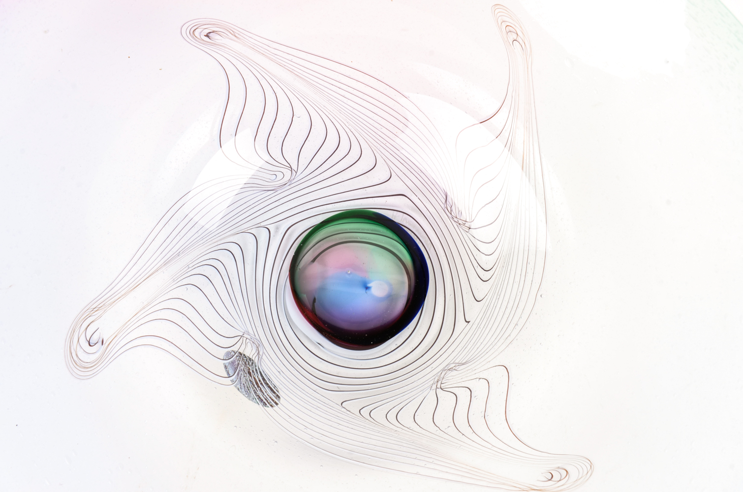 Pair of Art Glass Centerpieces